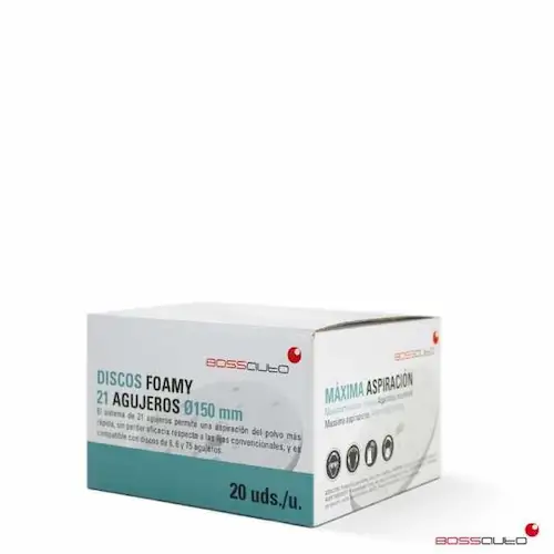 Шкурка диск с дунапрен Bossauto FOAMY ø150 / 21 отвора. 2 Шкурка диск с дунапрен Bossauto FOAMY ø150 / 21 отвора.