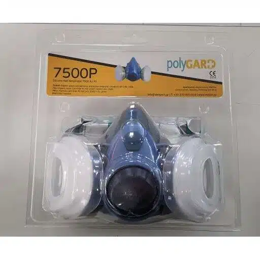 Полумаска PolyGARD 7500P A1P2 с 2 филтъра 2 Полумаска PolyGARD 7500P A1P2 с 2 филтъра - Image 2