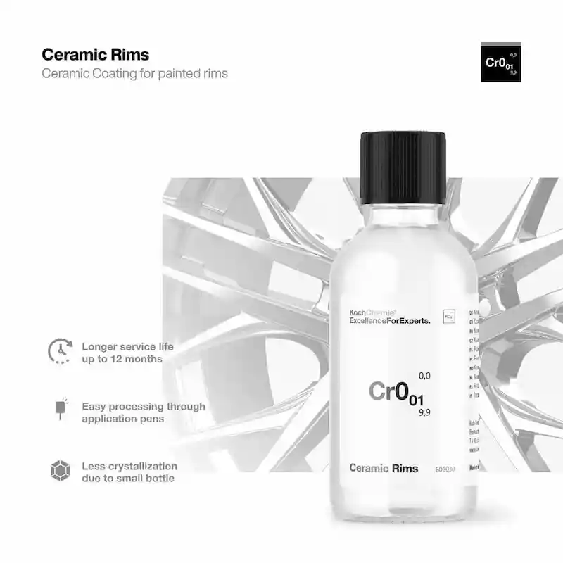 Koch Chemie Ceramic Rims Cr0.01 Керамично покритие за защита на джанти 2 Koch Chemie Ceramic Rims Cr0.01 Керамично покритие за защита на джанти