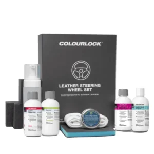 Colourlock Leather Steering Wheel Set Комплект за боядисване на кожени волани Черен